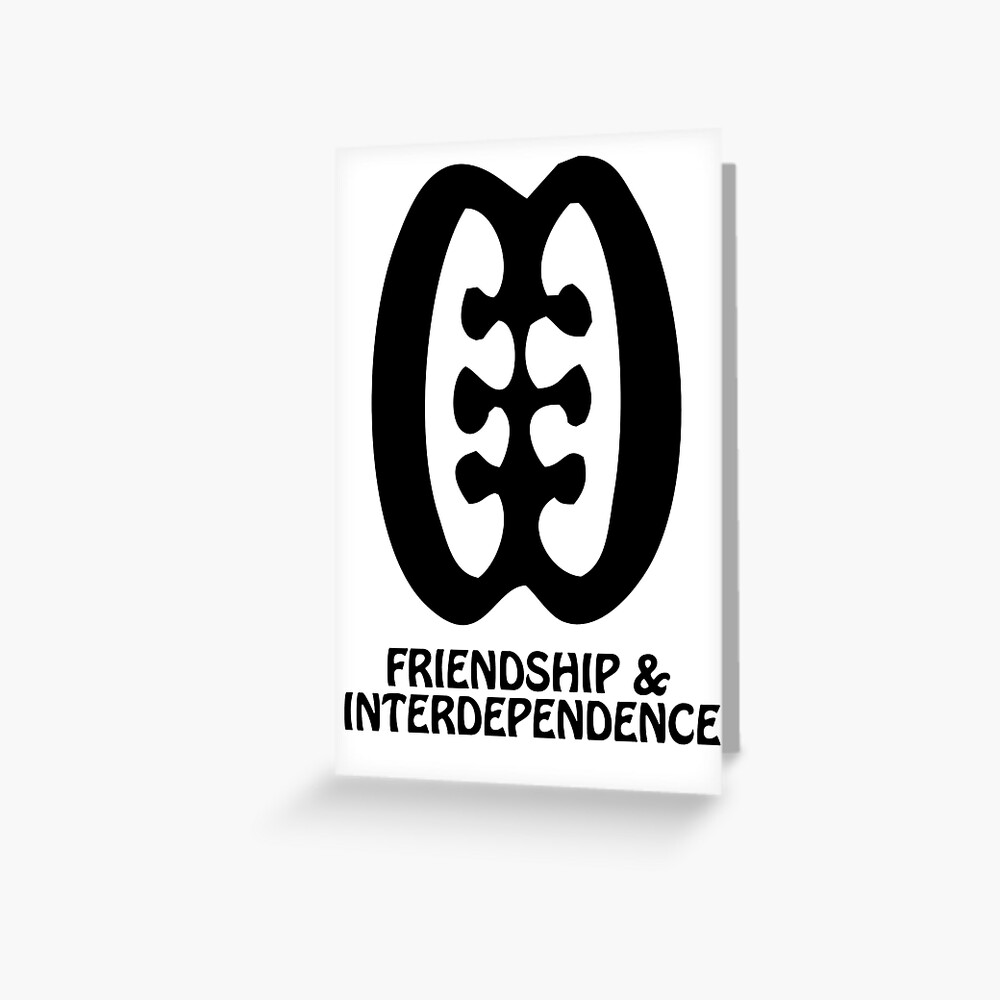 T Shirt Adinkra Symbol Freundschaft Kunstdruck Von Keithcr Redbubble