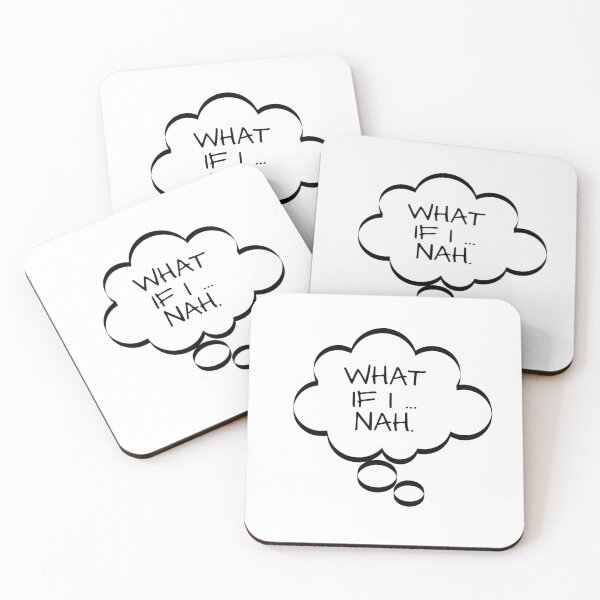 Item preview, Funny Thought Bubbles, What If I...Nah, t-shirts gifts, mug gifts, sticker gifts, magnet gifts and more! designed and sold by JCMCDesigns.