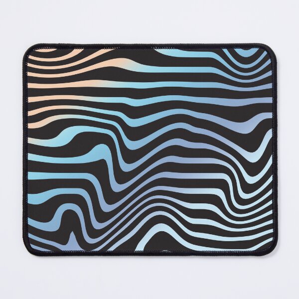 Item preview, Wavy lines with bluish color palette designed and sold by wildpiksel.