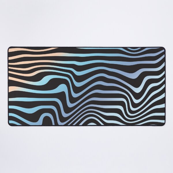 Item preview, Wavy lines with bluish color palette designed and sold by wildpiksel.