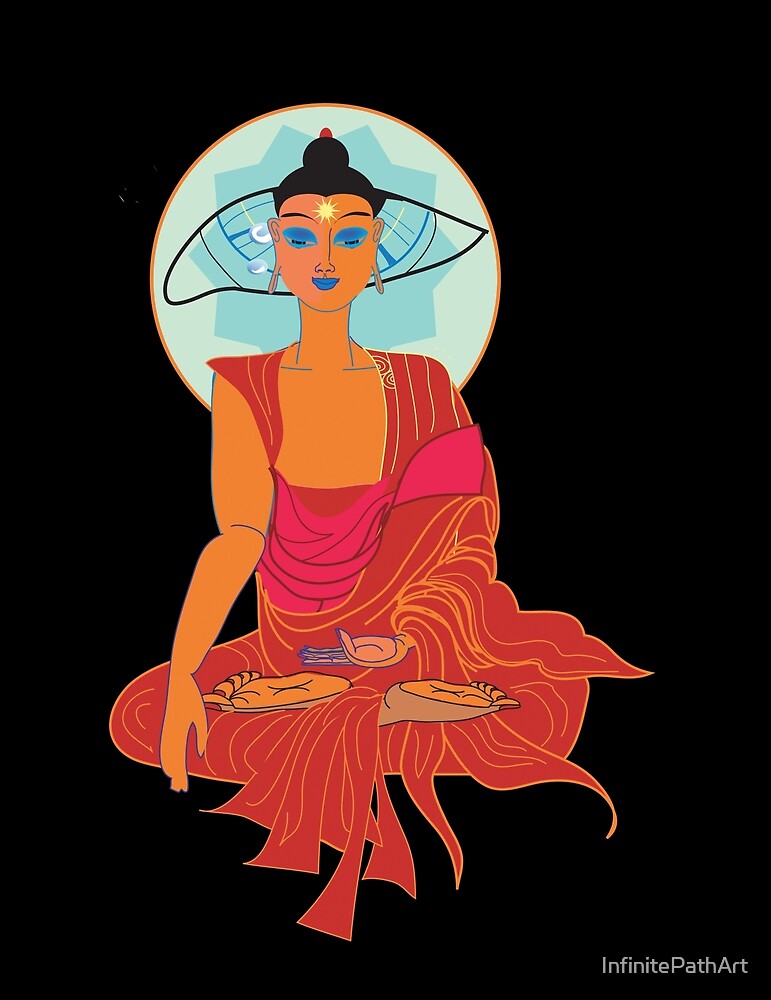 shakyamuni-2-by-infinitepathart-redbubble