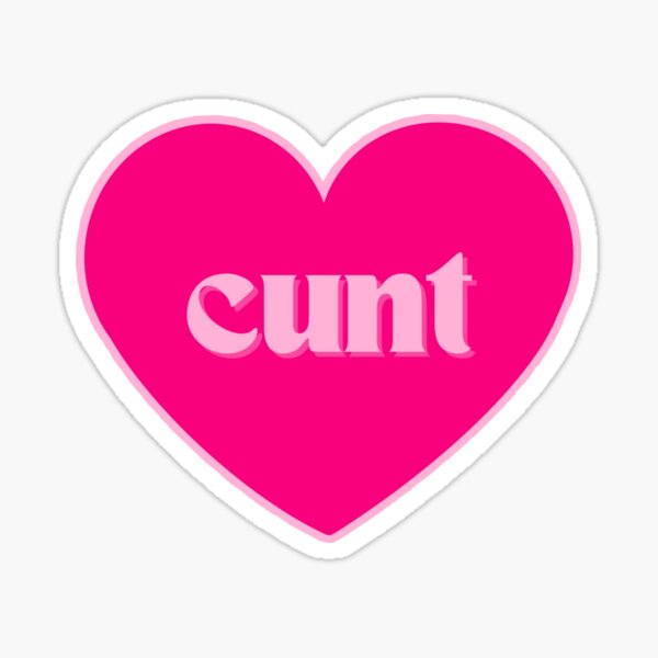 Item preview, Hot Pink Cunt Heart designed and sold by FlowerDesigns3.