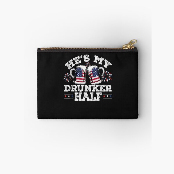 Item preview, He's My Drunker Half Funny Beer Couple Matching 4th Of July designed and sold by Evrard123123.