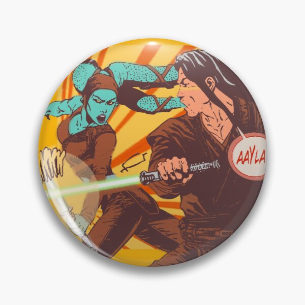 Artikelvorschau, Aayla Secura gegen Quinlan Vos Vintage inspiriert entworfen und verkauft von PopCults.