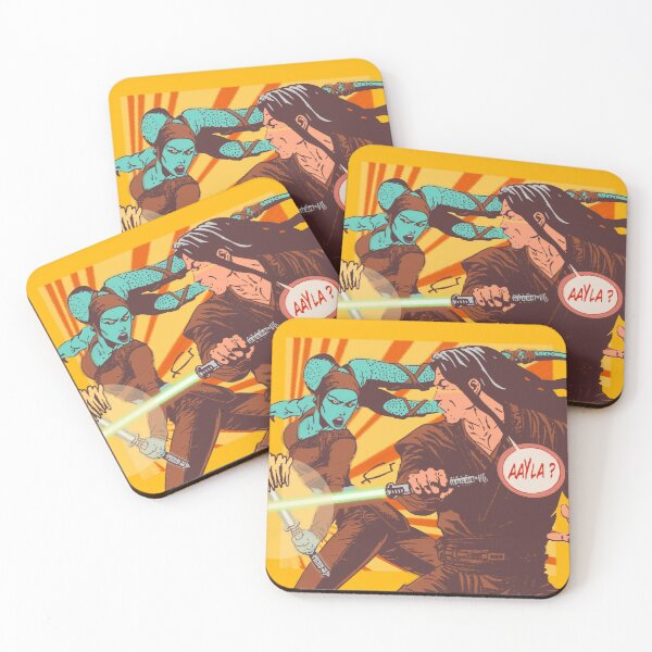 Item preview, Aayla Secura vs Quinlan Vos vintage inspired  designed and sold by PopCults.