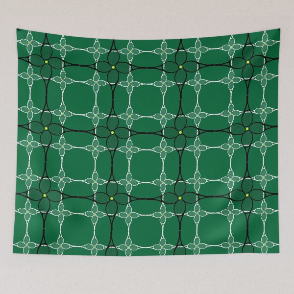 Item preview, Patrón de raqueta de tenis - Wimbledon Green designed and sold by JoanNinjaHen.