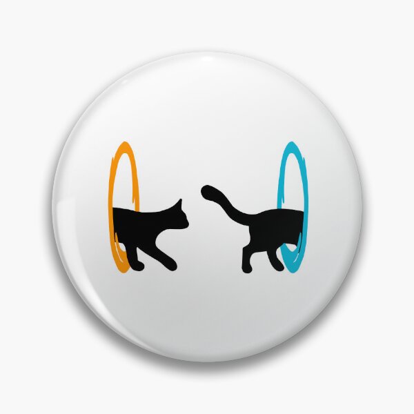 Item preview, Portal cat Sticker designed and sold by CrisNoda.