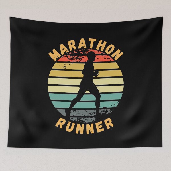 Item preview, Marathon Runner Silhouette Sunset designed and sold by NoSpecialShop.