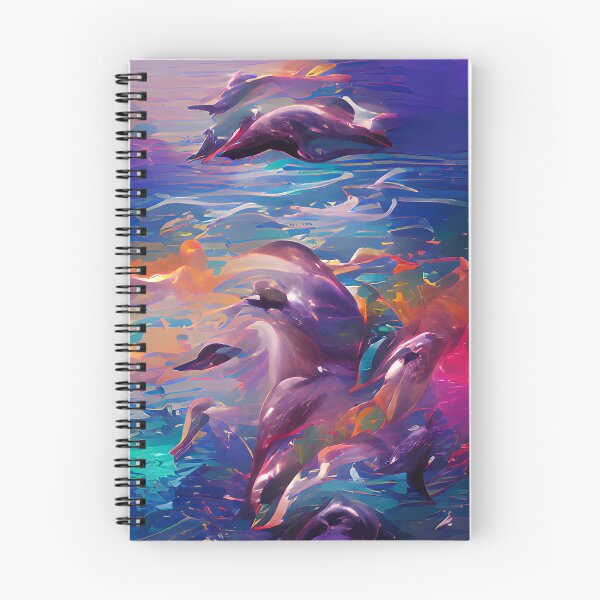 Item preview, Verano mar chispa olas acuarela delfín arte designed and sold by Holisticfox.