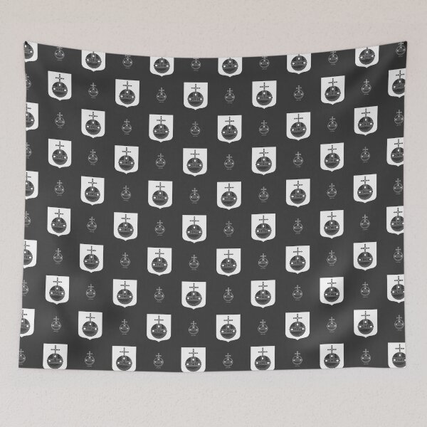 Item preview, Uppland Royal Orb, Black and White Pattern (Sweden/ Svenska landskap) designed and sold by Landskapsbutiken .com.