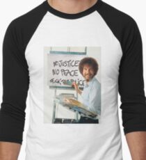 No Justice No Peace Men's Baseball ¾ T-Shirt