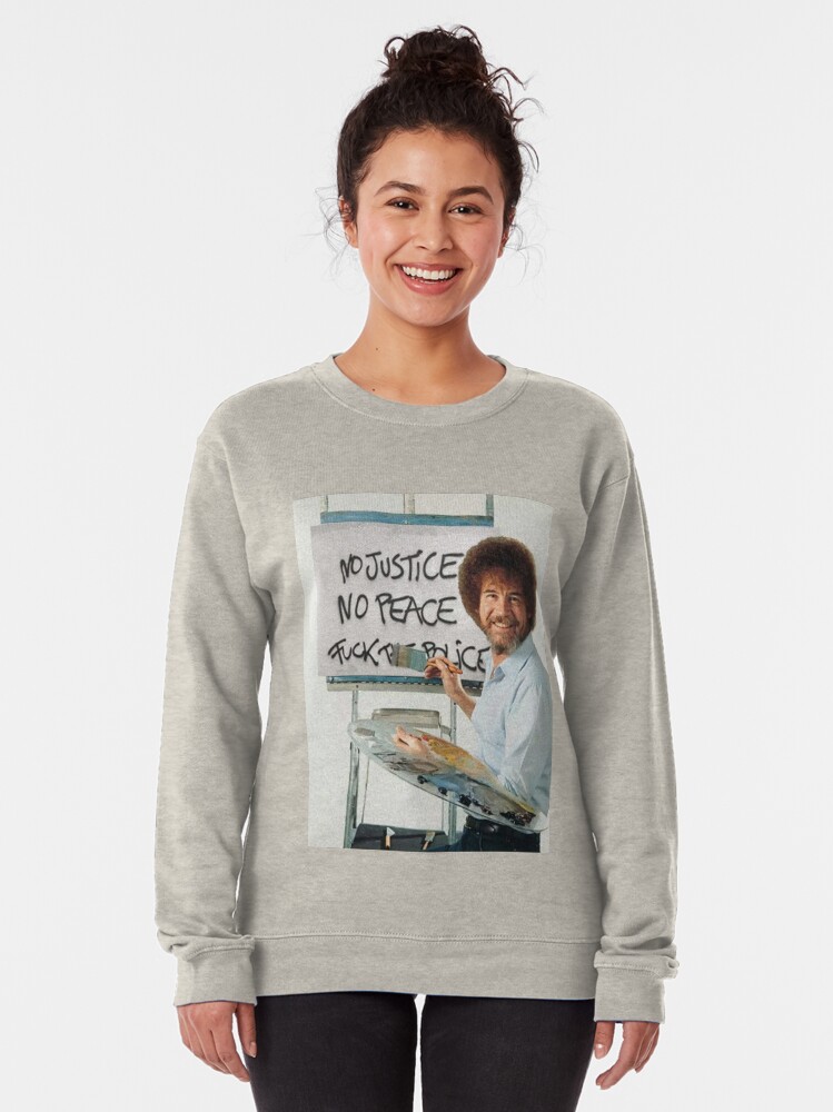 Alternate view of No Justice No Peace Pullover Sweatshirt