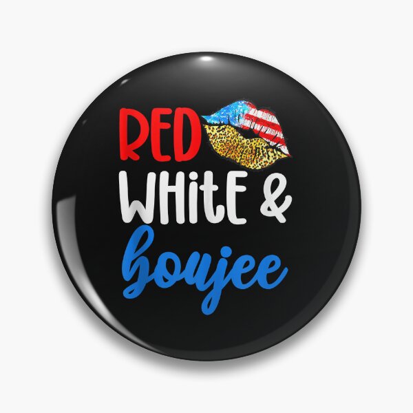 Artikelvorschau, Red White and Boujee Funny 4th of July American Flag Lips entworfen und verkauft von Evrard123123.