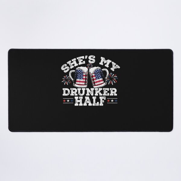 Item preview, She's My Drunker Half Funny Beer Couple Matching 4th Of July designed and sold by Evrard123123.