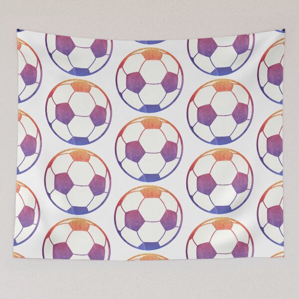 Item preview, Soccer Ball Sunset Ombre Water Color designed and sold by amwats.