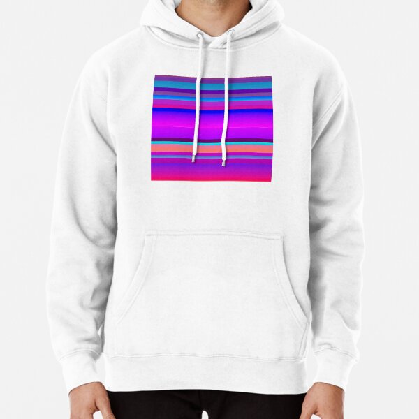 Horizontal stripes hooded sweatshirt