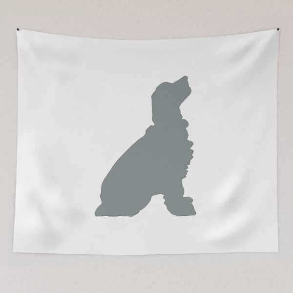 Item preview, Field Spaniel Gray Silhouette designed and sold by Gretchen Tiger.