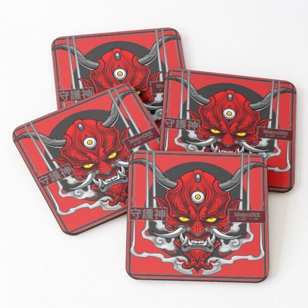 Item preview, The Protector Oni Mask designed and sold by MetroInk.