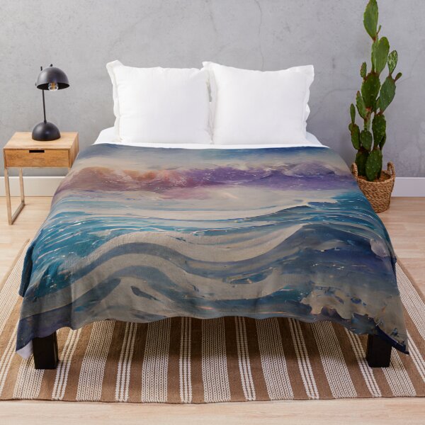 Item preview, Watercolor Waves Ocean Dream Art designed and sold by Holisticfox.