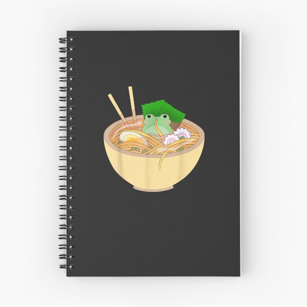 Item preview, Cute Kawaii Frog Eating In Ramen Bowl designed and sold by bosqueraau.