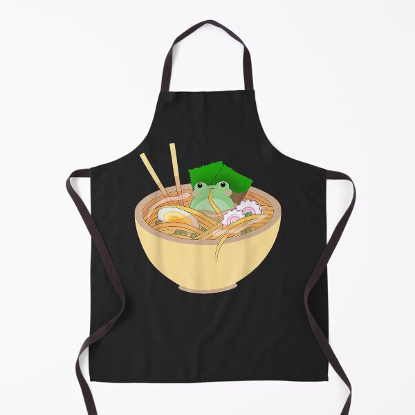 Item preview, Cute Kawaii Frog Eating In Ramen Bowl designed and sold by bosqueraau.