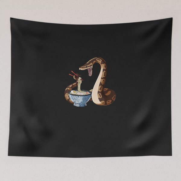 Item preview, Funny Japanese Kawaii Ramen Snake Ball Python designed and sold by cajanhv.