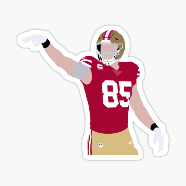 George KITTLE #85 TE San Francisco 49ers Fan Sticker Decal Bumper Window  3.75