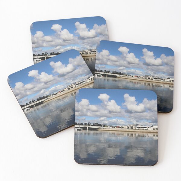 Item preview, Leven River at Ulverstone, cloud reflections designed and sold by Gaylene Norton.