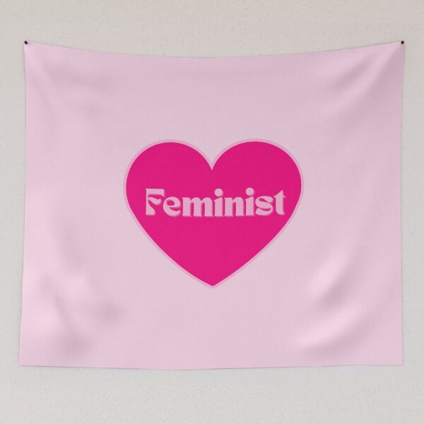Artikelvorschau, Feministisches Herz des heißen Rosas entworfen und verkauft von FlowerDesigns3.