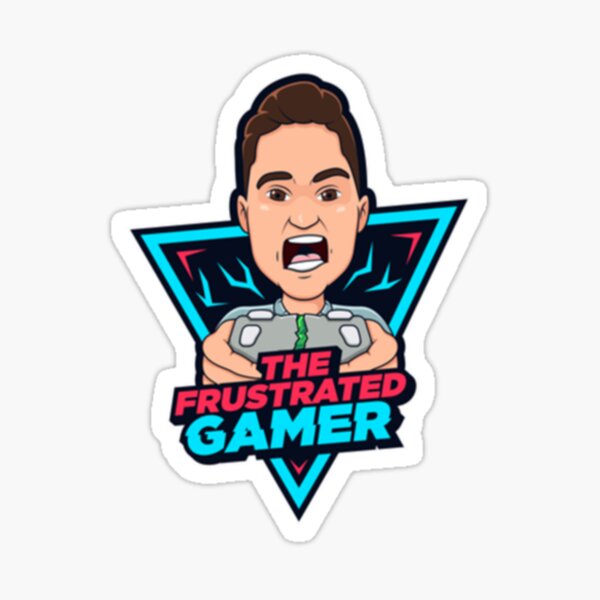 “Frustrated Gamer Classic T-Shirt” Sticker for Sale by dinahtammytx