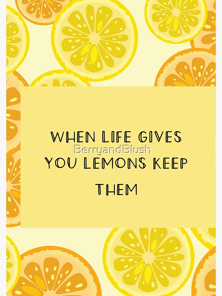 "when life gives you lemons keep them (lemon quotes)" Spiral Notebook