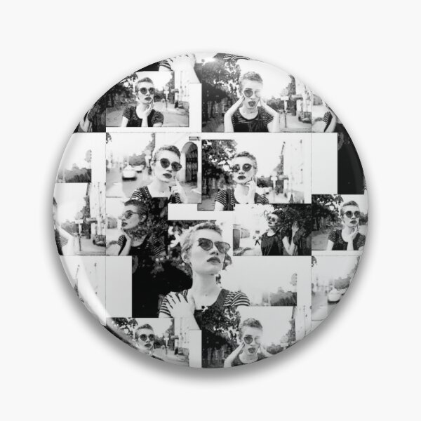Item preview, Short Haired Summer Girl - Black & White - Collage  designed and sold by aoiao.