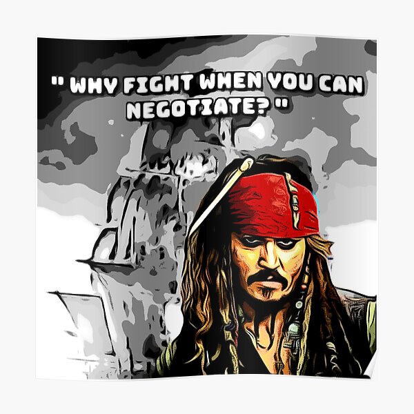 "Jack Sparrow Quotes " Poster for Sale by Samadhisca Redbubble