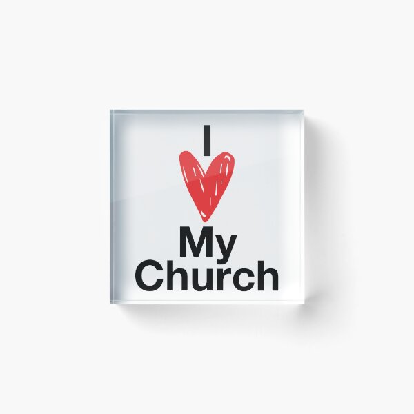 Item preview, I Love My Church designed and sold by micasata.