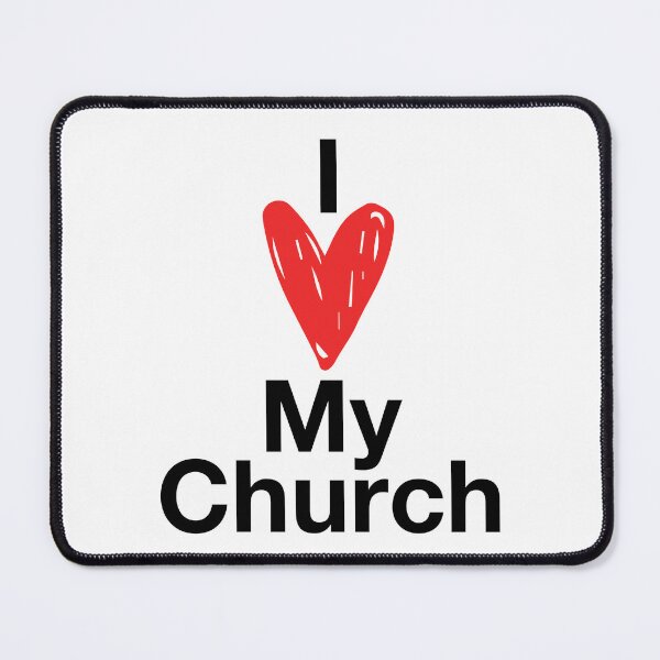 Item preview, I Love My Church designed and sold by micasata.