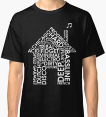 Camiseta clásica Géneros de música house