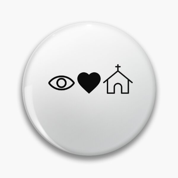 Item preview, I Love Church designed and sold by micasata.
