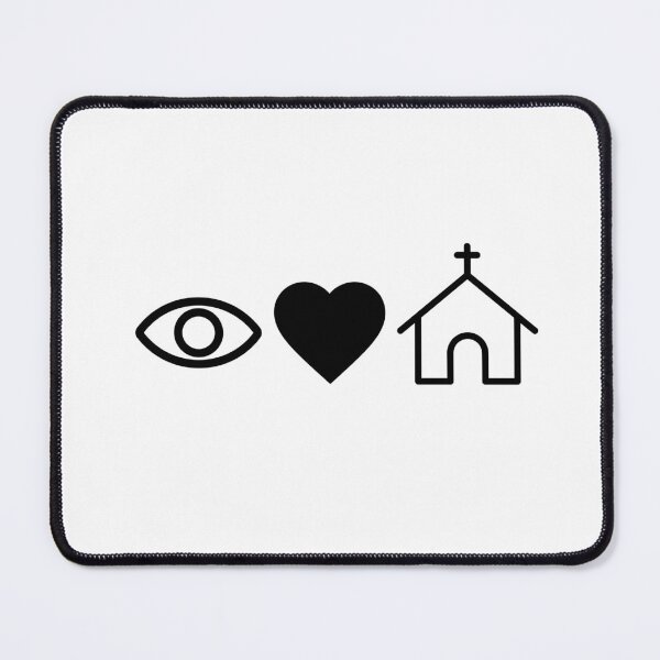 Item preview, I Love Church designed and sold by micasata.