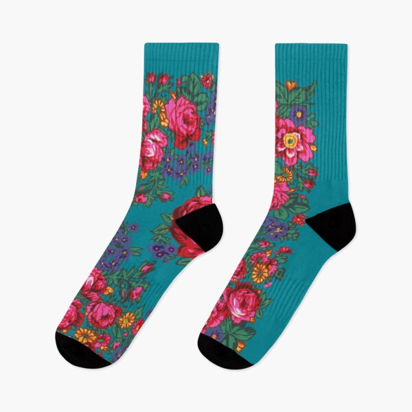 Item preview, Teal / Pink Tea Rose Native Floral Print designed and sold by JMWCD.