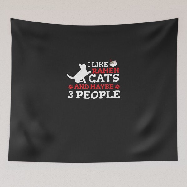 Item preview, I like Ramen, Cats & 3 people Cute T-Shirt for anim designed and sold by bosqueraau.