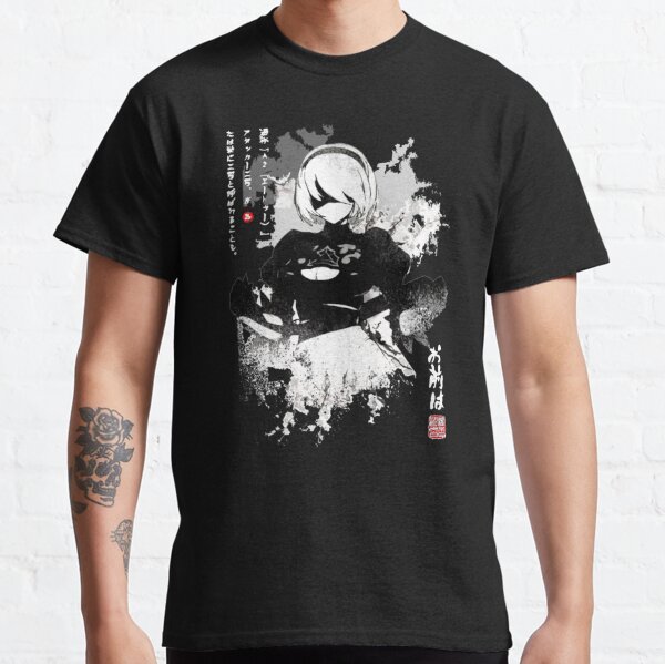 NieR Automata 2B Japon Encre T-shirt classique
