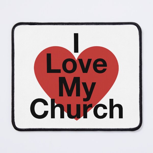 Item preview, I Love Church designed and sold by micasata.