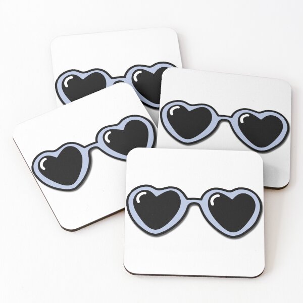 Item preview, Blue Purple Heart Sunglasses designed and sold by ricecakezz.