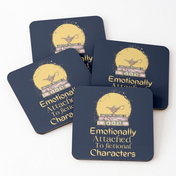 Item preview, I Am Too Emotionally Attached To Fictional Characters..(Dark Blue) designed and sold by Vimbuy.