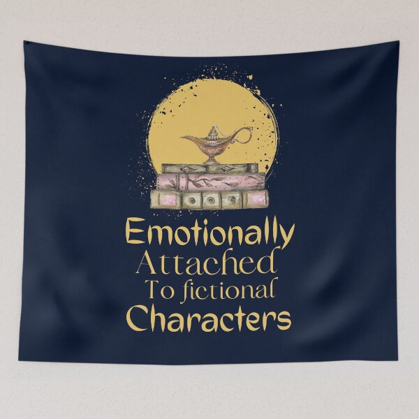 Item preview, I Am Too Emotionally Attached To Fictional Characters..(Dark Blue) designed and sold by Vimbuy.