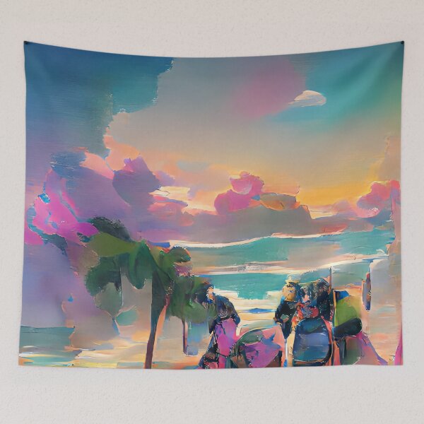 Item preview, Seashore Watercolor Dream Art designed and sold by Holisticfox.