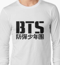 BTS Bangtan Boys Logo/Text Long Sleeve T-Shirt
