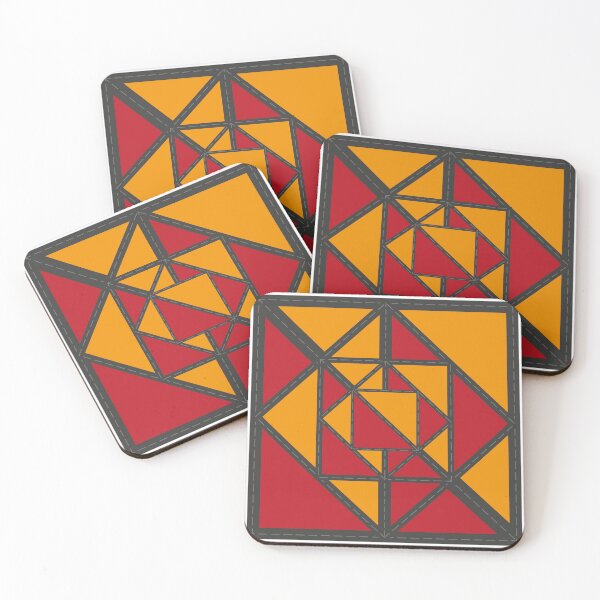 Item preview, Patch Work Design - Red and Golden Yellow designed and sold by SaShaCreations.