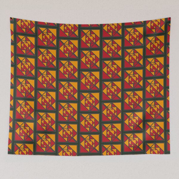 Item preview, Patch Work Design - Red and Golden Yellow designed and sold by SaShaCreations.