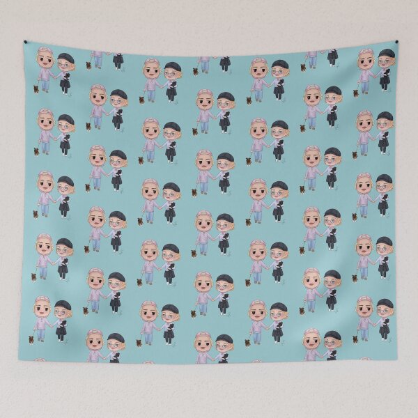 Item preview, Sarah and Holland with dogs designed and sold by Jade Willow.